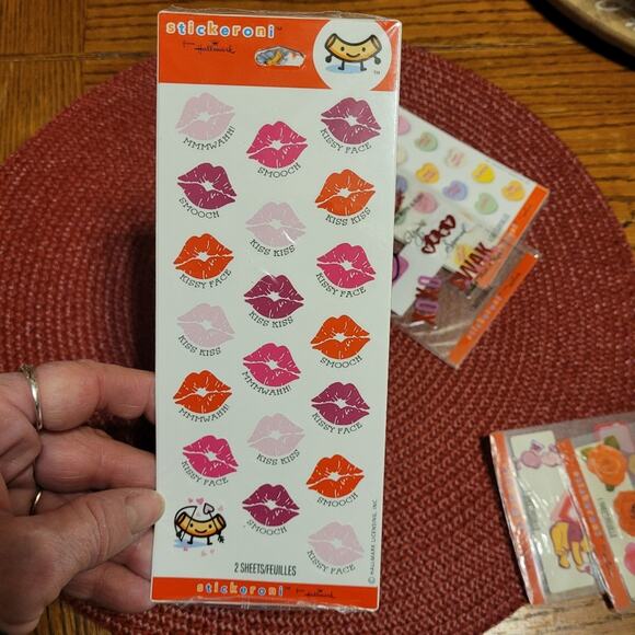 Vintage Valentines Sticker Lot Of 6 Packages Hallmark USA Made School Teacher - Picture 8 of 8